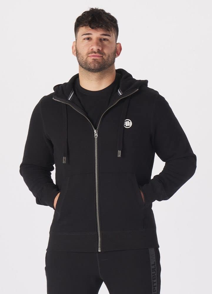 PITBULL Men's Hoodie with Zipper Cotton Zip Pit Bull West Coast Hilltop 23
