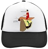 Thank You Moth Ronaldo Mesh Back Trucker Cap Verstellbare Snapback Hat Casu Schwarz, Schwarz , Einheitsgröße