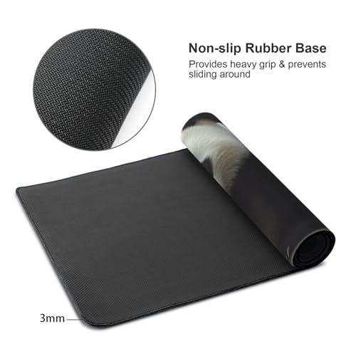 Tapis de souris imperméable aux bords cousus pour ordinateur - 4