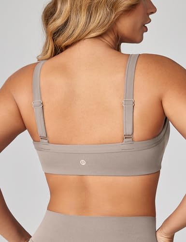 Image of UNISSU Hugcurve Adjustable Sports Bra Square Neck Wireless Padded Yoga Workout Tops