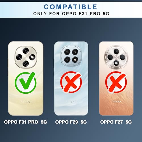 Image of CEDO Backcover for Oppo F31 Pro (5G) | Camera Protection Bump Shockproof Edge | Ultra Hybrid Transparent Acrylic Clear TPU+PC Hard Backcase Cover (Black)