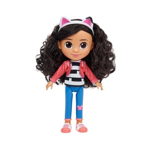 SUNNY, Gabby's Dollhouse, Boneca Gabby, Orelhas de Gato Removíveis - 20cm