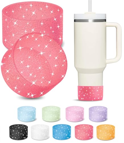 2-Pack Glitter Silicone Boots for Stanley, Owala & More, Fits Select Models