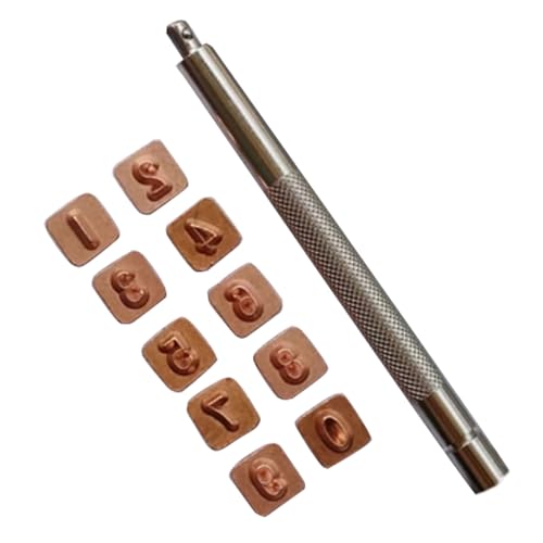 PINGSHI Boutique UK Herramientas de Bricolaje de Cuero Herramientas de Estampado de Cuero Electroplatando el Cobre Rojo de Cobre arábigos Impresión de impresión para Principiante Sellos DIY