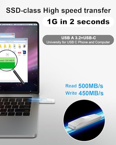 Clé USB C 512 Go libérez la mémoire saturée de votre iPhone 15 - 2