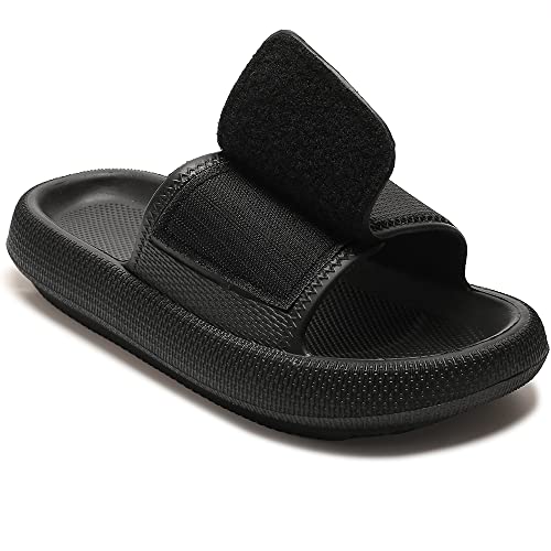 TOBVZOO Cloud Slides for Women, Pillow Slippers with Adjustable Strap, Non Slip Cushioned Sandals Slides Soft Thick Sole3
