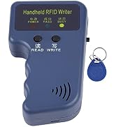 125Khz RFID Reader Writer, EM4100 Portable Handheld RFID ID Card Copier Reader/Writer Duplicator ...