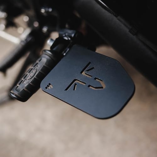 Image of M TECHNICS Triumph Speed 400 Pillion Footrest Pair | Left and Right Side Foot Pair | Black Powder coated Finish | Footrest For Speed 400