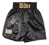 Deontay Wilder Signed Custom Boxing Trunks BAS - Autographed Boxing Robes and Trunks