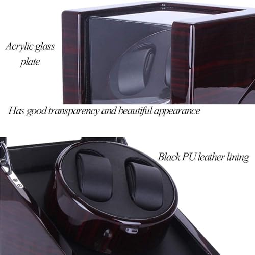 FENOKD Watch Winder Box Watch Winder Mute Automatic Double Watch Winder Vertical Design Safety DurableHoliday Gift