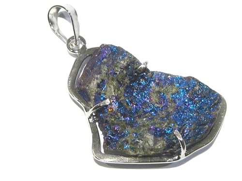 Pendentif minéraux bornite argent 925% Giacobbi haute joaillerie