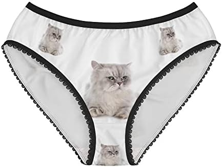 SpreadPassion Persian Cat Panties, Persian Cat Underwear, Briefs, Cotton Briefs, Funny Underwear, Panties For Women