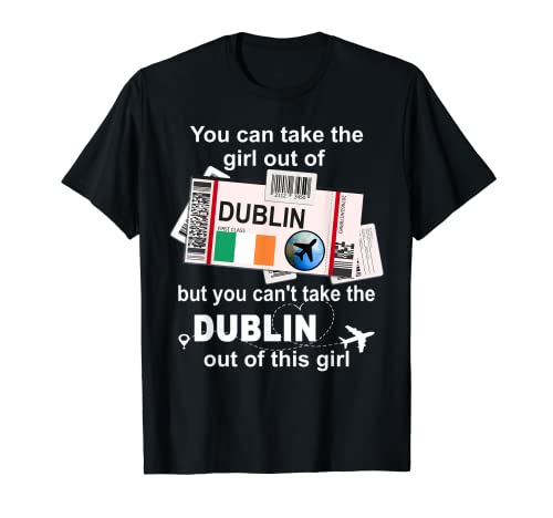 Pase de embarque de Dublín - Dublin Girl - Dublín Camiseta