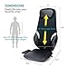 Back Massage Chair | Shiatsu, Vibration and Rolling Massage with Soothing Heat | Customizable Multi-Zone and Spot Massage with 3 Programs | Black