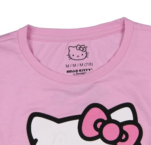 Image of Sanrio Girls' Hello Kitty Pink Short Sleeve Kids Graphic T-Shirt Tee