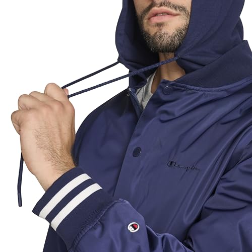 Chaqueta Champion con capucha de jersey suave y botones a presión 7