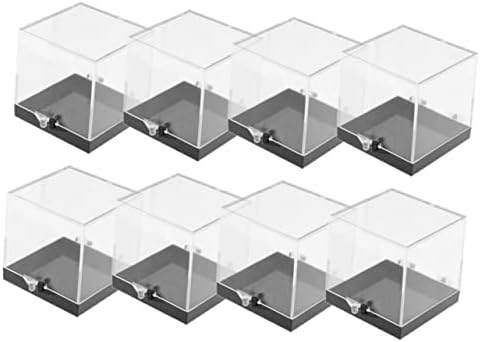 Paquete de 8 cajas de almacenamiento transparentes para muestras,...