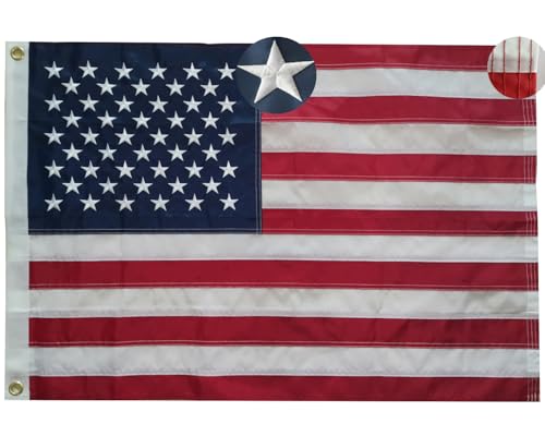American Flag 60 x 90 cm, bandeira americana bordado e riscas costuradas materiais resistentes e pesados bandeira de American dentro da casa aplicável USA FLAG
