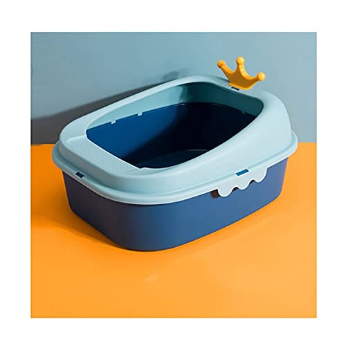 Maison de toilette chat anti-projection avec rebords hauts amovibles