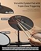 Donner Mute Cymbal for Electronic Drum Set, 13-inch Triple-Zone Crash/Ride Cymbal for Electric Drum Kit, 3 Zone E Cymbal for Digital Drum (CYB-13T)