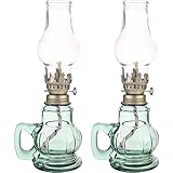 Lámpara de queroseno de vidrio con luz de queroseno, lámpara de queroseno de aceite vintage, linterna de aceite de queroseno, quemadores de aceite de Buda, lámpara de linterna retro para casa de campo, picnic, camping, boda, envíala a familiares o amigos y comparte con ellos más diversión. lámparas de aceite para uso interior lámpara de queroseno retro