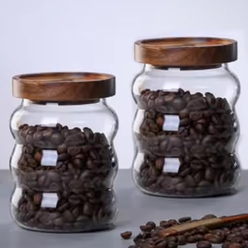 The Better Home Borosilicate Glass Jar with Bamboo Lid | Kitchen Organizer Items and Storage | Multi-utility, Leakproof, Airtight Storage Jar for Cookies, Snacks, Tea, Coffee, Sugar | Set of 2 (550ml) The Better Home Borosilicate Glass Jar with Bamboo Lid | Kitchen Organizer Items and Storage | Multi-utility, Leakproof, Airtight Storage Jar for Cookies, Snacks, Tea, Coffee, Sugar | Set of 2 (550ml)