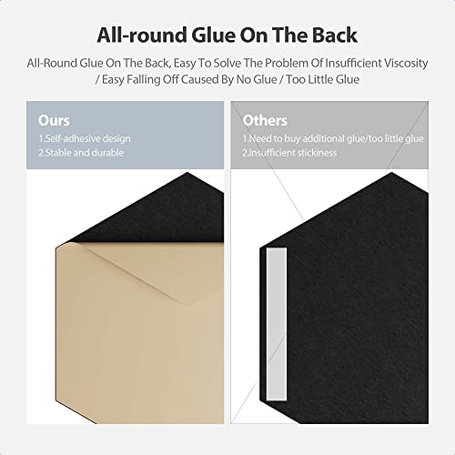Image of 12 Pack Hexagon Acoustic Panels Self Adhesive Sound Proof Foam(Black)