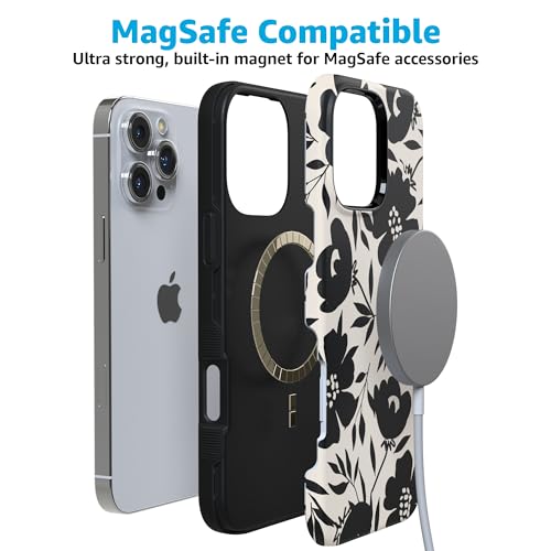 Casely iPhone 16 Pro Case | Dark Fantasy | Contrast Floral | Bold Protective Design | Compatible with MagSafe by Casely - Used condition - Image 3