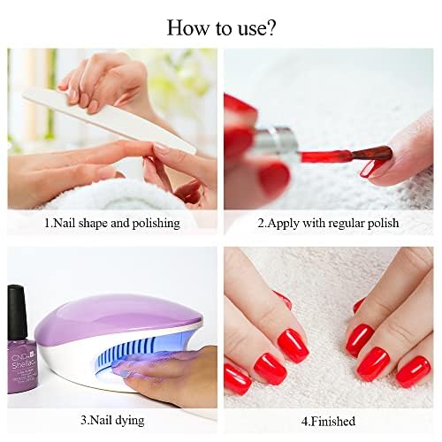 TOUCHBeauty Mini Nail Dryer for Regular Polish: 2 in 1 Nail Dryer with Fan and UV Light - Portable Electric Manicure Tool for Quick Drying of Regular Polish at Home - Perfect for Kids