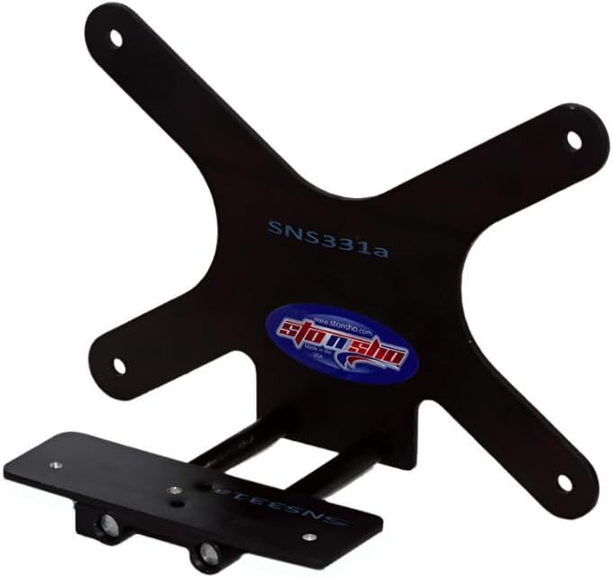 STO N SHO Front License Plate Bracket Compatible with 2022-2025 Cadillac CT4- V Blackwing with Carbon Fiber Splitter