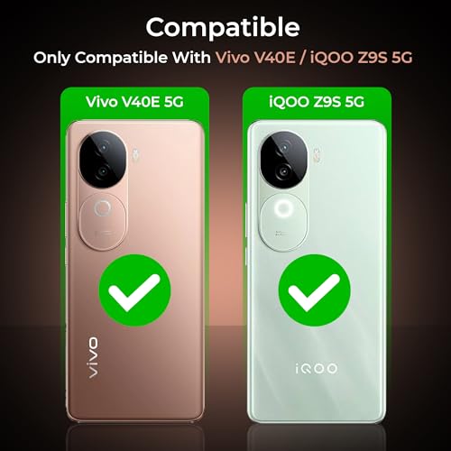 Image of A rtistque Clear Hard Transparent Acrylic Armor Anti-Drop Shockproof TPU Edge Back Cover Case for Vivo V40e - Black