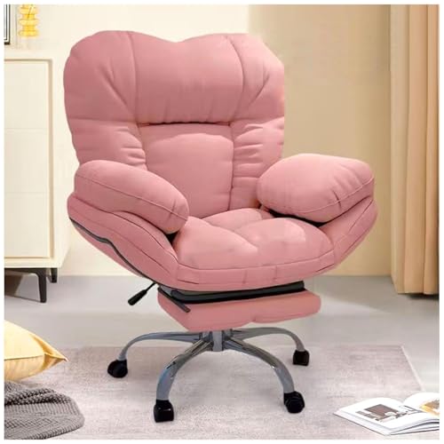 Romyqpipy Silla De Escritorio Alta con Asiento Ancho, Respaldo Ajustable En 3 Niveles, Sillas Reclinables Silla De Oficina CóModa, Silla De Ordenador ErgonóMica SillóN Sofá Perezoso para Casa