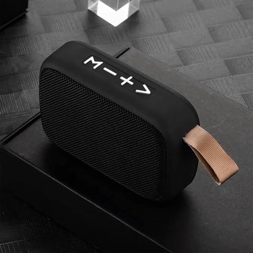 Image of Drumstone (𝗦𝗽𝗲𝗰𝗶𝗮𝗹 𝟭𝟬 𝗬𝗲𝗮𝗿𝘀 𝗪𝗮𝗿𝗿𝗮𝗻𝘁𝘆 Compact Mini BT Speaker with Subwoofer, Clear Sound, Memory Card Slot, USB, FM Support, Fast Connection, Lightweight Design, Portable