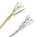 DIYASY Gold and Silvery String 218 Yards Ornament String Thread,1 mm No Stretch Craft Cord for Ornament and Gift Hanging