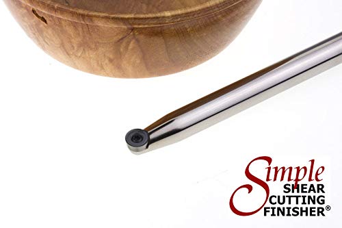 Package of 4 Simple Carbide Simple Wood Turning Tools with Interchangeable Lathe Tool Handle