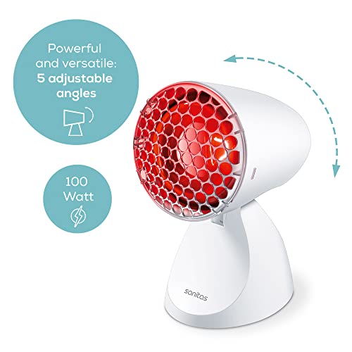 Sanitas SIL06 Infrared Heat Lamp Warm, soothing infrared light, Helps ease muscle aches & joint stiffness, Speed recovery, Improve complexion, With 5 angles of inclination - White - Pack of 1 Sanitas SIL06 Infrared Heat Lamp Warm, soothing infrared light, Helps ease muscle aches & joint stiffness, Speed recovery, Improve complexion, With 5 angles of inclination - White - Pack of 1