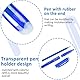 HABNI 10 Stück Radierbarer Kugelschreiber Blau Radiergummi Stift, 0.5mm Nachfüllbarer Radierstift, Tintenroller Radierbar, Gelschreiber Radierbar, Friction Stifte, Gelstifte Set für Grundschule