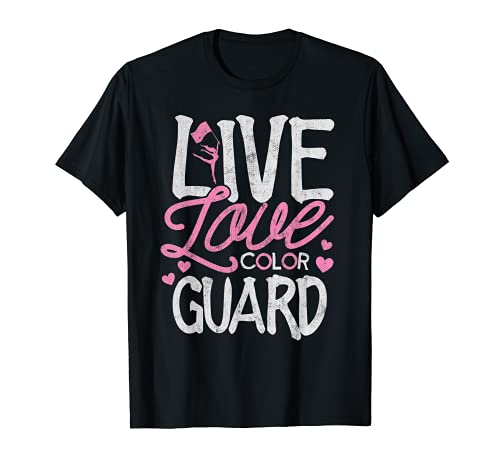 Camisa Color Guard Love Color Guard Banda Marching Band Flag Toss Camiseta