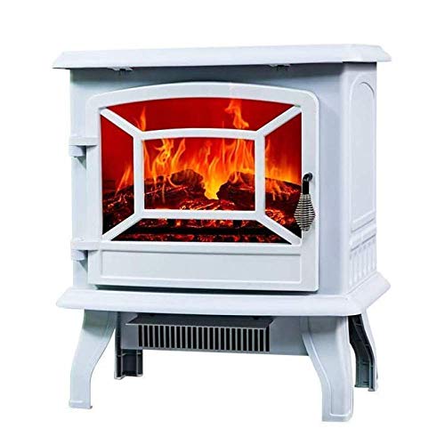 Elektrisches Feuer, Elektroherd, Elektro Retro 1400w Heizung Feuerofen Flammeneffekt Freistehender Kamin Brennen Simuliertes Flammen-Design,