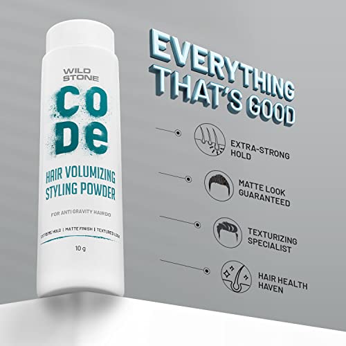 Image of Wild Stone CODE Hair Volumizing Styling Powder for Men 10gm