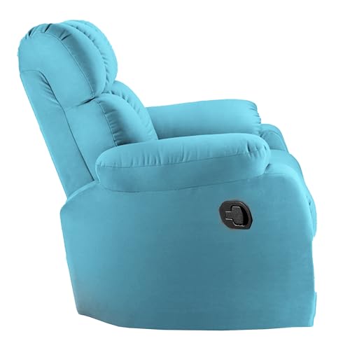 Image of Little NAP Recliner Sofa | 1 Seater | 1 Year Warranty | Recliner Chair | 1 Seater Sofa Chair |1 Seater Helios Single Seater Manual Recliner for Living Room (Tarquoise,DIY)