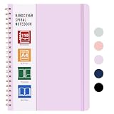 LABUK A4 Large Notebooks for Women Men, Spiral Notebook 8.5 x 11, 110 Pages College Ruled Hardcover Notebook for Work School Note Taking