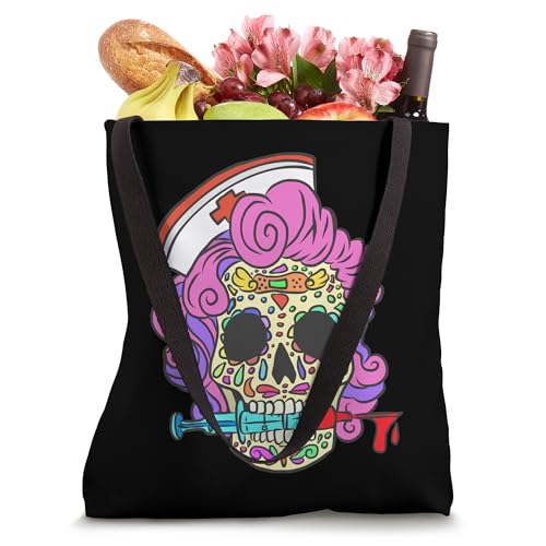 Bolsa Tote Nurse Gifts Para Estudiante de Enfermería Calavera miniatura 4