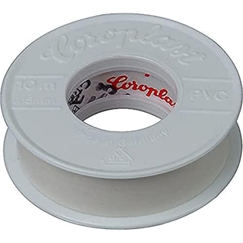 Kopp 320701081 – Nastro isolante, 10 m di lunghezza, 15 mm di larghezza, bianco