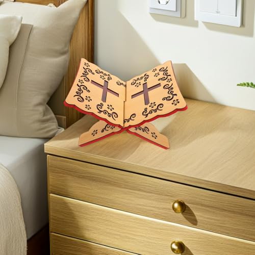 Estantería de libro abierto de madera PRETYZOOM con ruedas para muebles 7