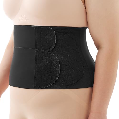 Momcozy Ergowrap Postpartum Belly Band, 3D Abdomen Lifting & Ergonomic Back Support Abdominal Binder, Seamless & Invisible Wrap Shapewear for Postpartum C-Section Recovery, Daily Wear, Exercise
