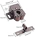 XMHF 10 Pcs Double Roller Catch Cupboard Cabinet Door Latch Home Kitchen Tools Copper Tone