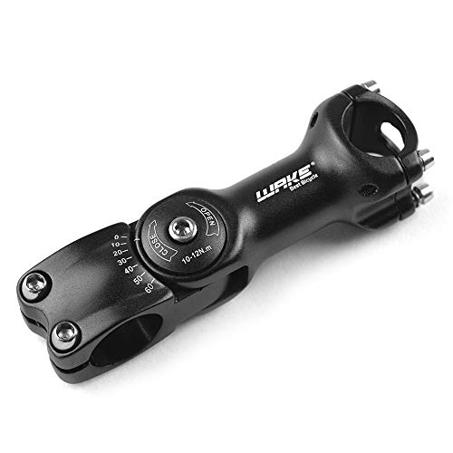 Tronco, Romacci 25,4 mm / 31,8 mm Hastes ajustáveis ​​de bicicleta de 60 graus Hastes de liga de alu