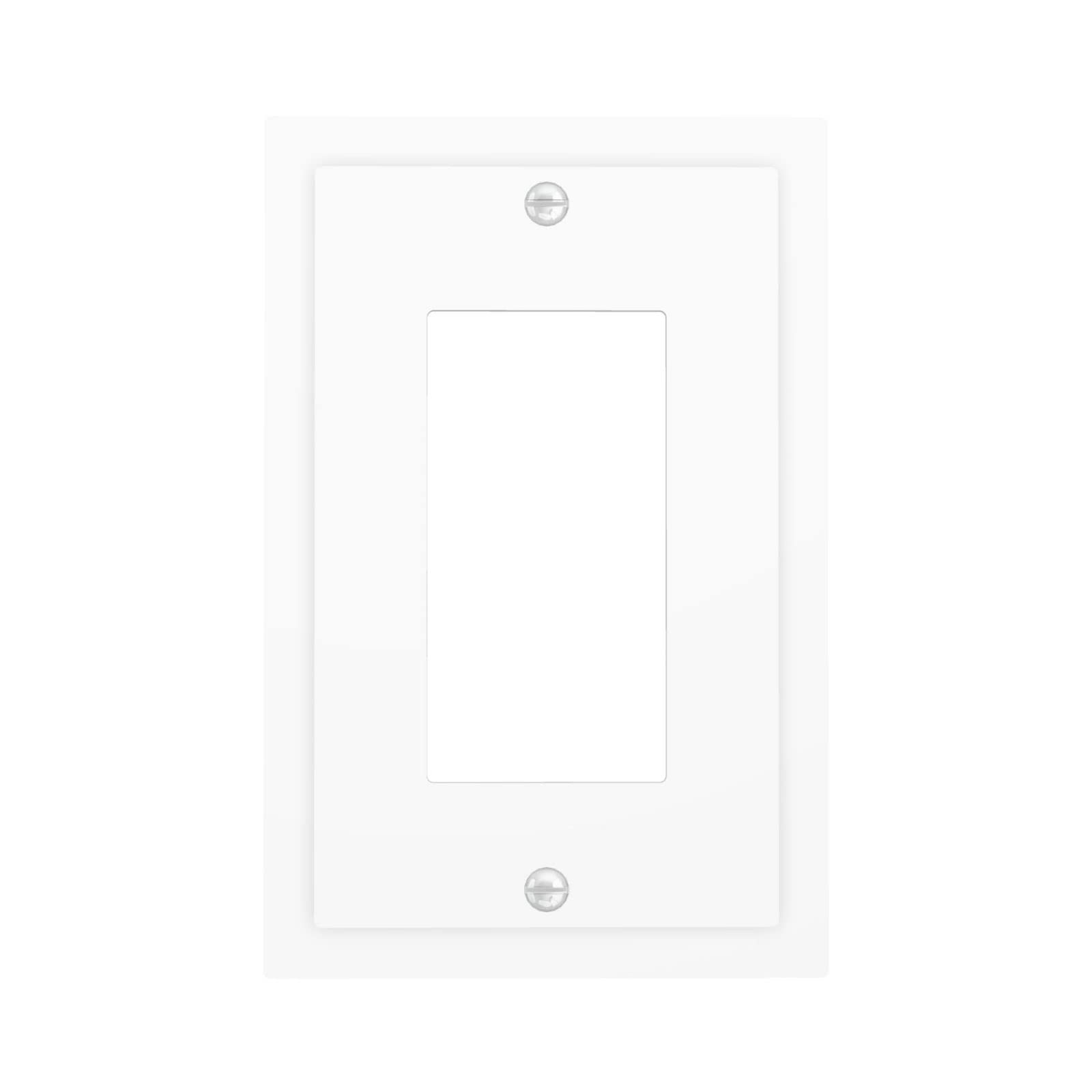 Prise électrique plaque de commutation blanche avec couvercle décoratif GFCI