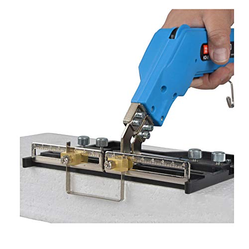 110V Electric Hot Knife Heat Cutter Carving Knife Styrofoam Sponge Cutting Tool Kit with Blades & Accessories Hand held (With large slotting board)